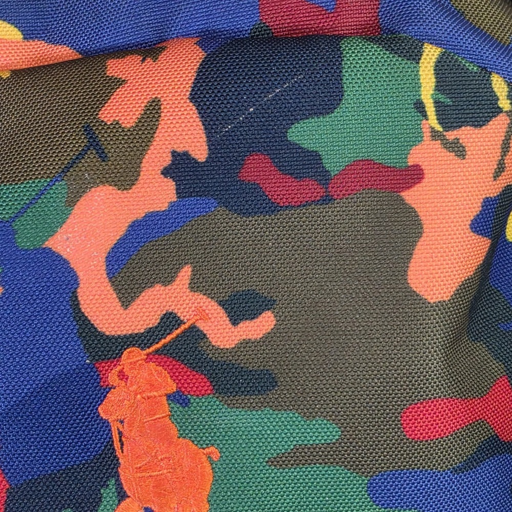 Polo Ralph Lauren Backpack With RARE Multicolor Camouflage Print - Used - Picture 5 of 16